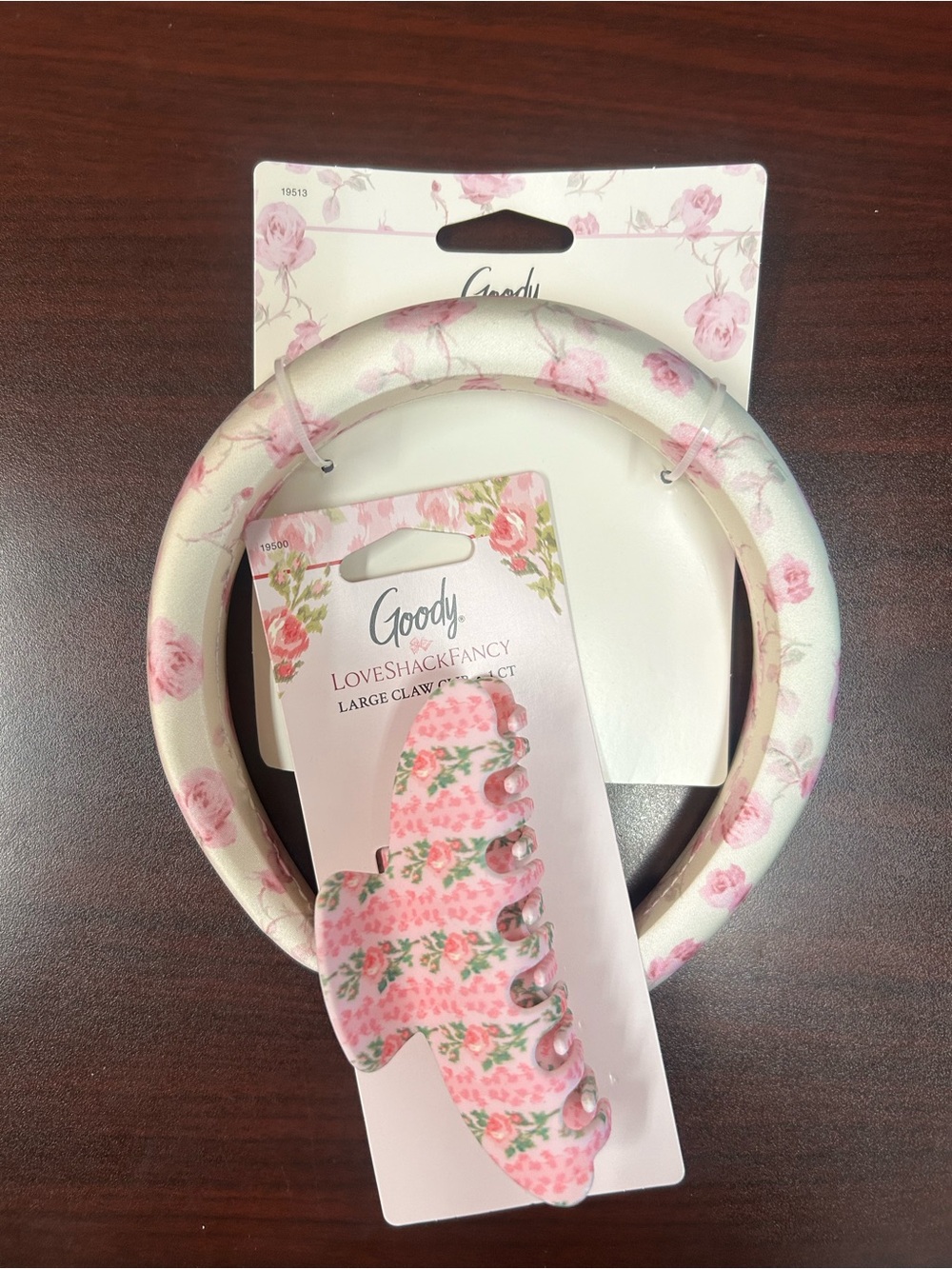 LoveShackFancy Goody Headband & Large Claw Clip Set -NWT